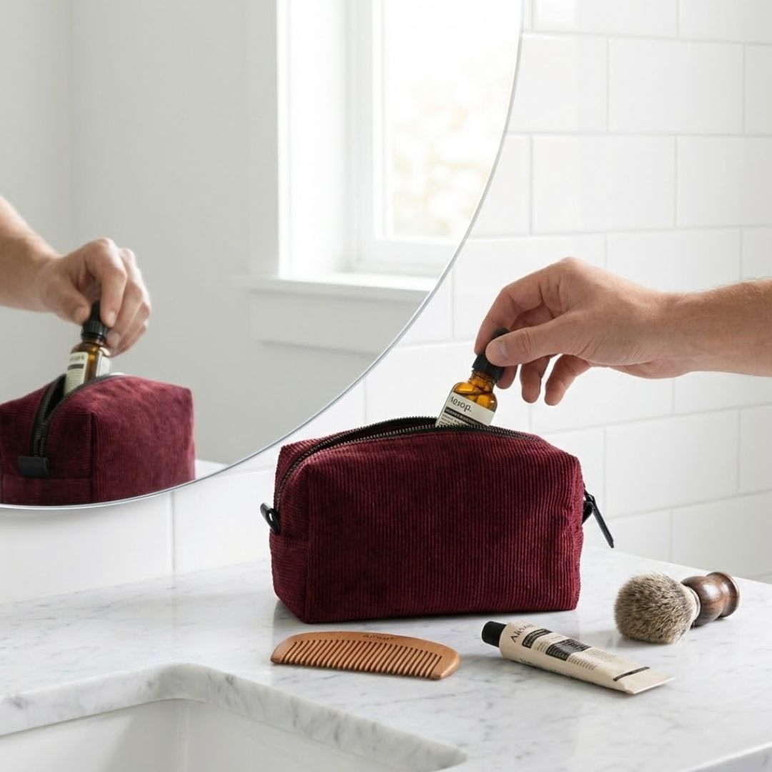 The Burlap Toileteries Pouch
